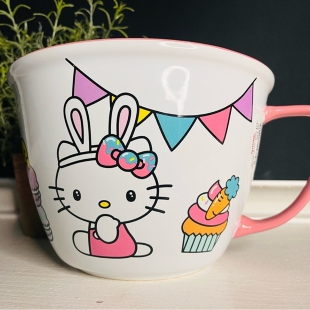 Hello Kitty Easter Pastel Mixing Bowl Bunny Jug Spout NWT